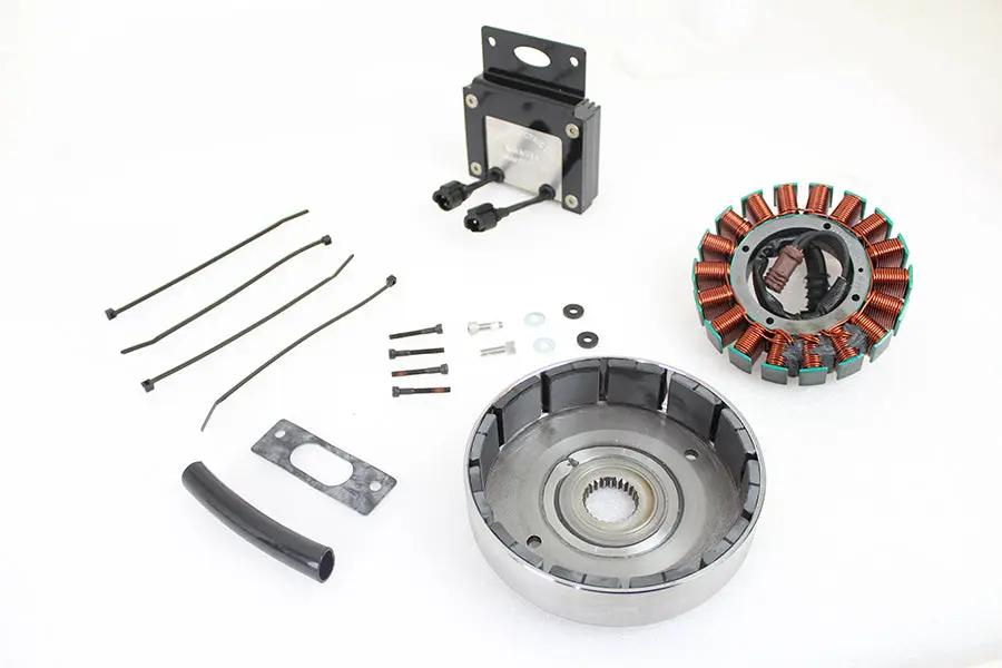Cycle Electric FLT 56 Amp Three Phase Alternator Kit for Harley Davidson Air-Cooled Models by Cycle Electric