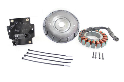 Cycle Electric FXST, FLST 50 Amp Three Phase Alternator Kit - USA Made by Cycle Electric