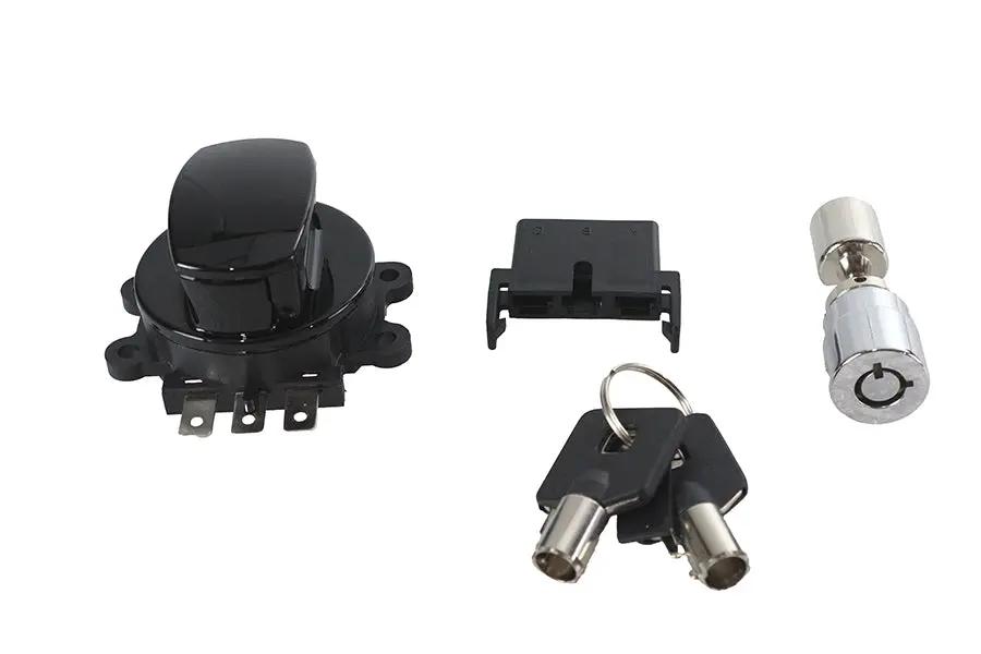Volt Tech Side Hinge Ignition Switch with Fork Lock for Harley Davidson Models - Part #78406B by Volt Tech