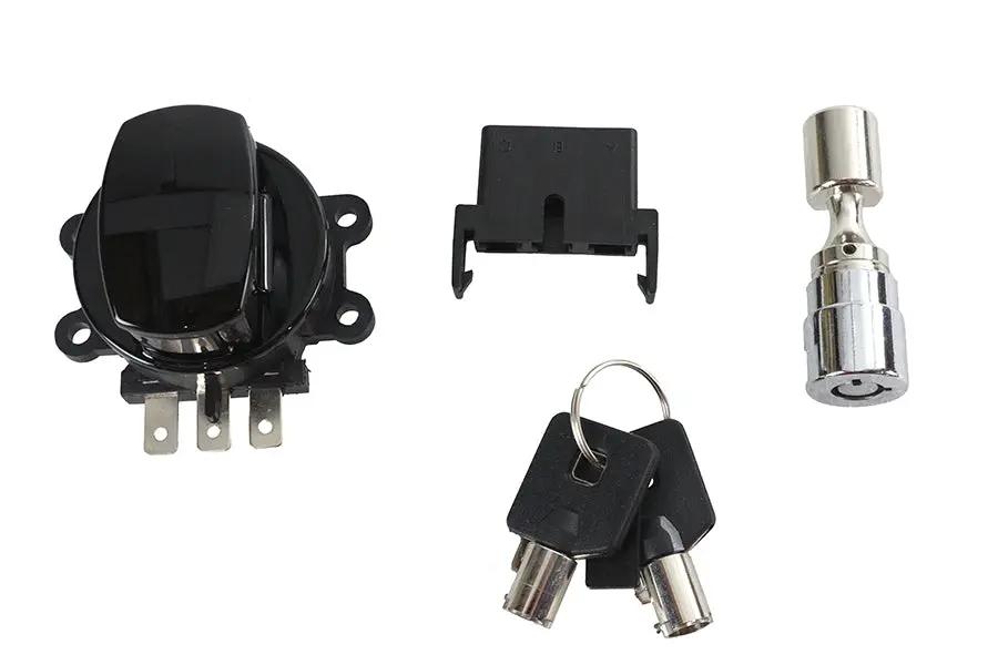 Volt Tech Side Hinge Ignition Switch with Fork Lock for Harley Davidson Models - Part #78406B by Volt Tech