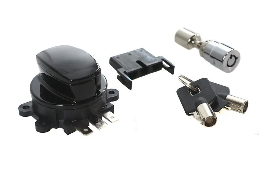 Volt Tech Side Hinge Ignition Switch with Fork Lock for Harley Davidson Models - Part #78406B by Volt Tech