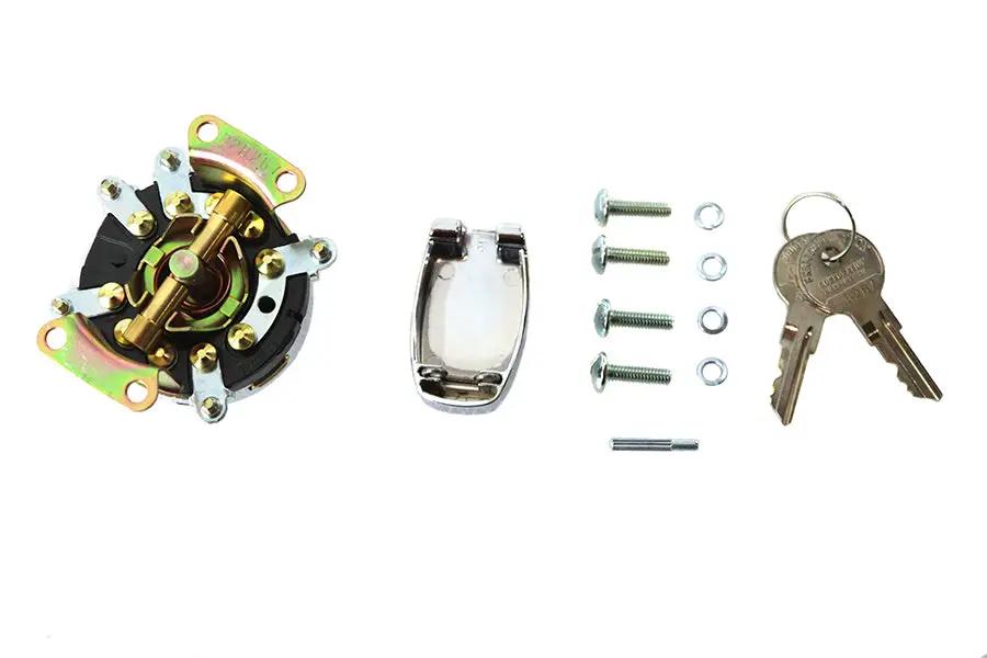 Volt Tech Ignition Switch with 5 Terminals for Harley Davidson FL and G Models - Part 72649 by Volt Tech