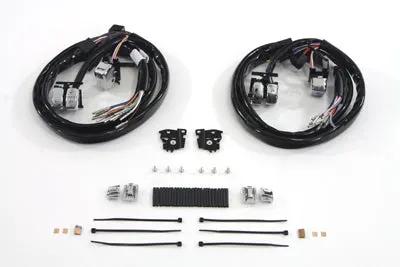 Volt Tech Handlebar Switch Kit Chrome (Part H18-0336C+12) for Harley Davidson FLT Models by Volt Tech