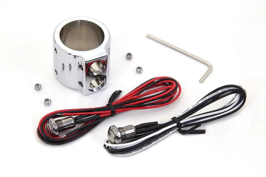 Volt Tech Chrome Dual Handlebar Button Switch Kit - Part 371032 by Volt Tech