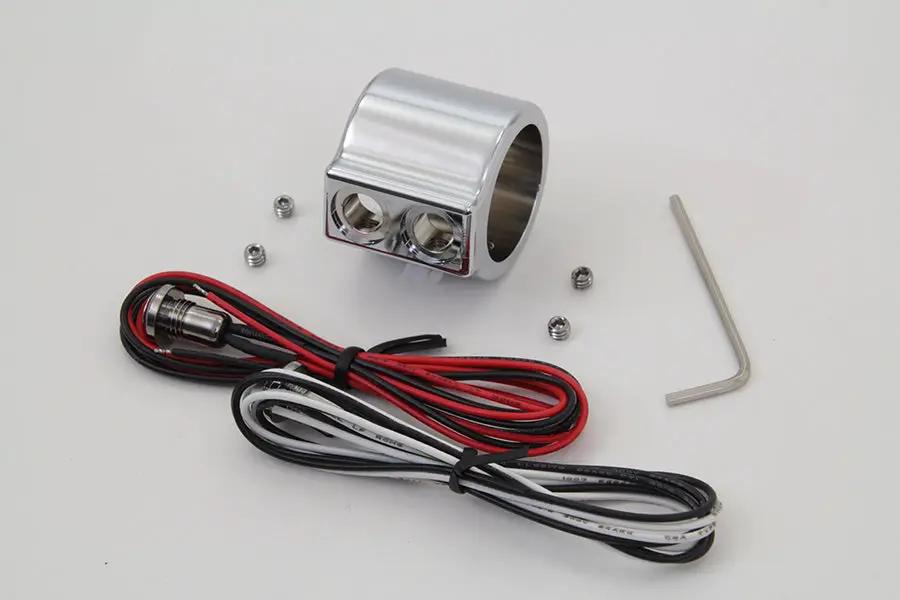 Volt Tech Chrome Dual Handlebar Button Switch Kit - Part 371032 by Volt Tech