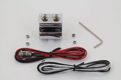 Volt Tech Chrome Dual Handlebar Button Switch Kit - Part 371032 by Volt Tech