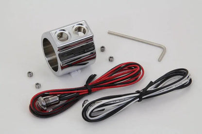 Volt Tech Chrome Dual Handlebar Button Switch Kit - Part 371032 by Volt Tech