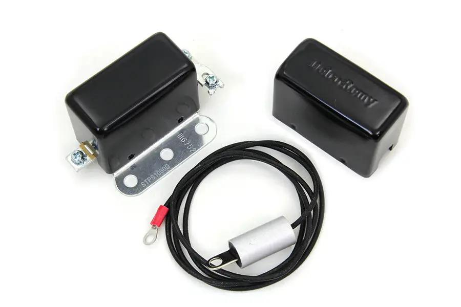 Volt Tech Solid State 6 Volt Relay with Black Cover for Harley Davidson W Models by Volt Tech