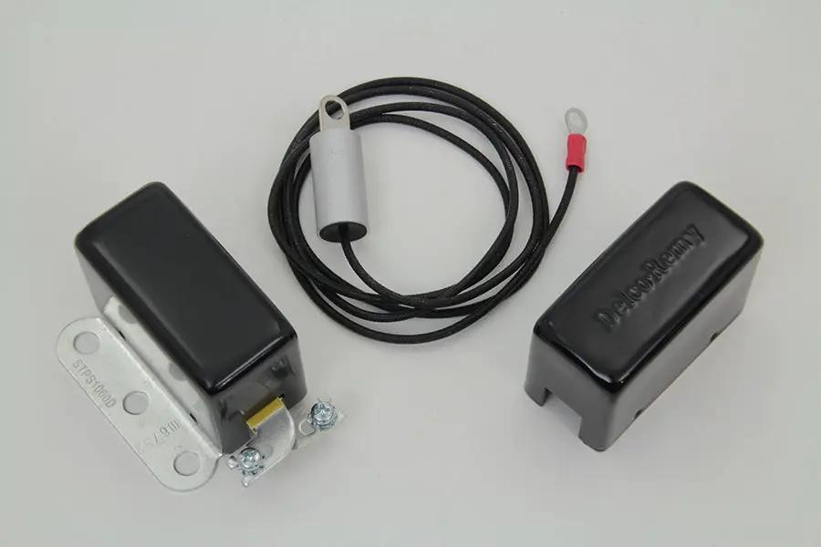 Volt Tech Solid State 6 Volt Relay with Black Cover for Harley Davidson W Models by Volt Tech