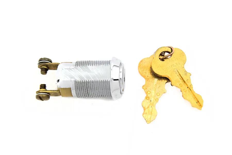 V-Twin Chicago Lock Key Switch with Mini Key Switch Bracket Compatibility by V-Twin