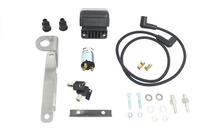 V-Twin Big Twin Coil Mount with Switch Bracket Raw for Harley Davidson FL (1948-1957) by V-Twin