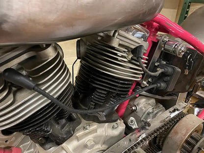 V-Twin Big Twin Coil Mount with Switch Bracket Raw for Harley Davidson FL (1948-1957) by V-Twin