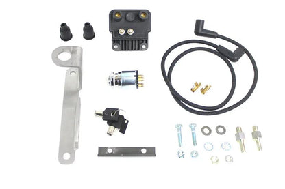 V-Twin Big Twin Coil Mount with Switch Bracket Raw for Harley Davidson FL (1948-1957) by V-Twin