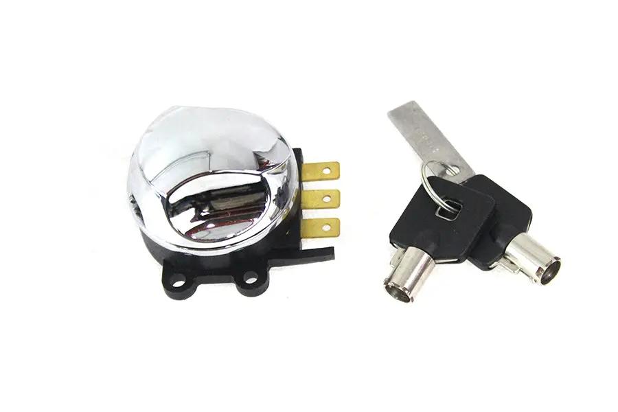 V-Twin 75813D 3D Ignition Switch with Barrel Style Key for Harley Davidson FLT Models by V-Twin