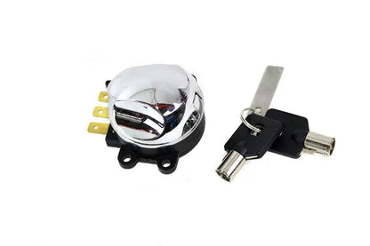 V-Twin 75813D 3D Ignition Switch with Barrel Style Key for Harley Davidson FLT Models by V-Twin