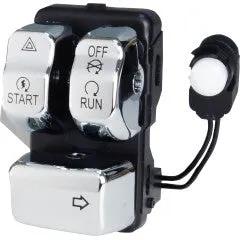 V-Twin Chrome Right Side Handlebar Control Module for Harley Davidson FLST and FXST by V-Twin