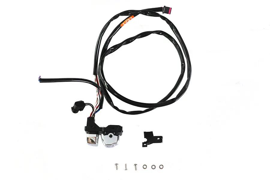 V-Twin Left Side Handlebar Control Module Chrome Part 78591 for Harley Davidson FLST & FXST by V-Twin