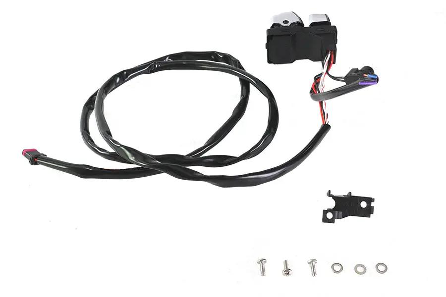V-Twin Left Side Handlebar Control Module Chrome Part 78591 for Harley Davidson FLST & FXST by V-Twin