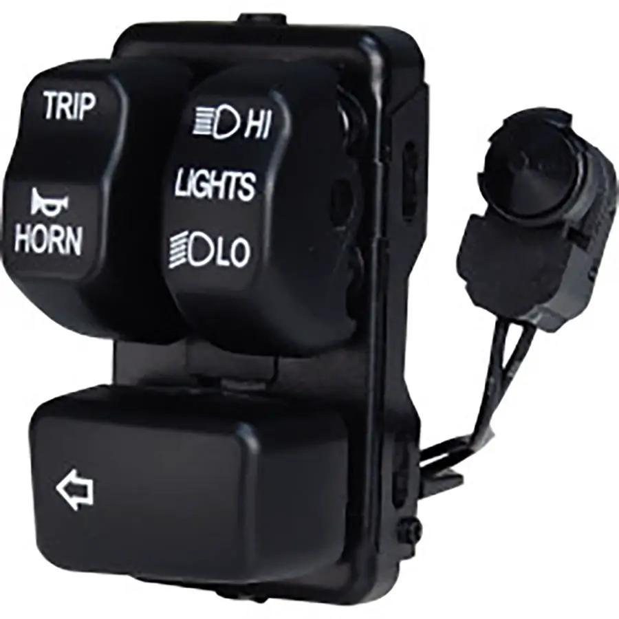 V-Twin Left Side Handlebar Control Module Black for Harley Davidson FLST and FXST (Part #78591B) by V-Twin