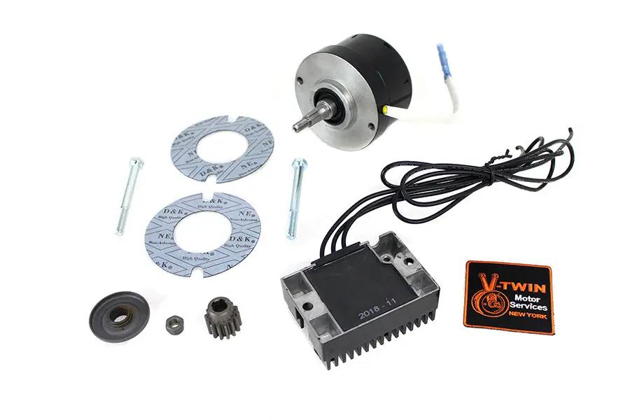 V-Twin Black 12 Volt Alternator Generator Conversion Kit for Harley Davidson XL by V-Twin