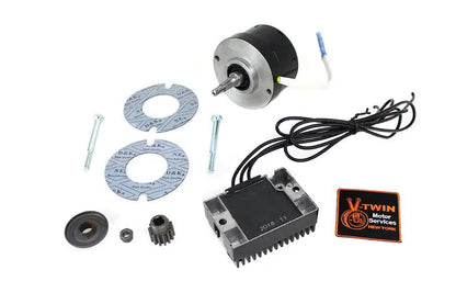 V-Twin Black 12 Volt Alternator Generator Conversion Kit for Harley Davidson XL by V-Twin