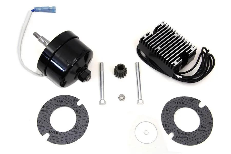 V-Twin Black 12 Volt Alternator Generator Conversion Kit for Harley Davidson XL Models by V-Twin
