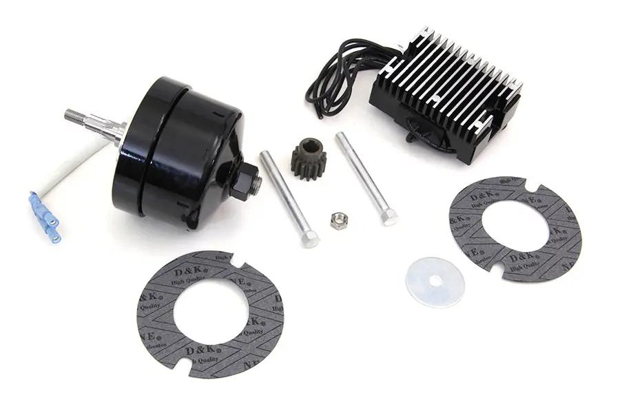 V-Twin Black 12 Volt Alternator Generator Conversion Kit for Harley Davidson XL Models by V-Twin