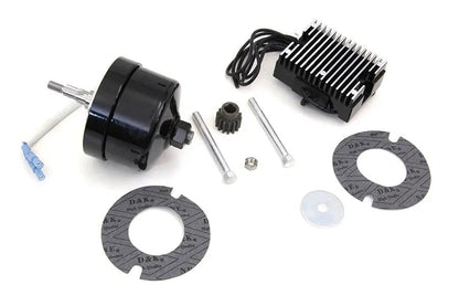 V-Twin Black 12 Volt Alternator Generator Conversion Kit for Harley Davidson XL Models by V-Twin
