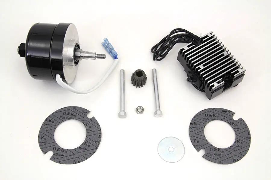 V-Twin Black 12 Volt Alternator Generator Conversion Kit for Harley Davidson XL Models by V-Twin