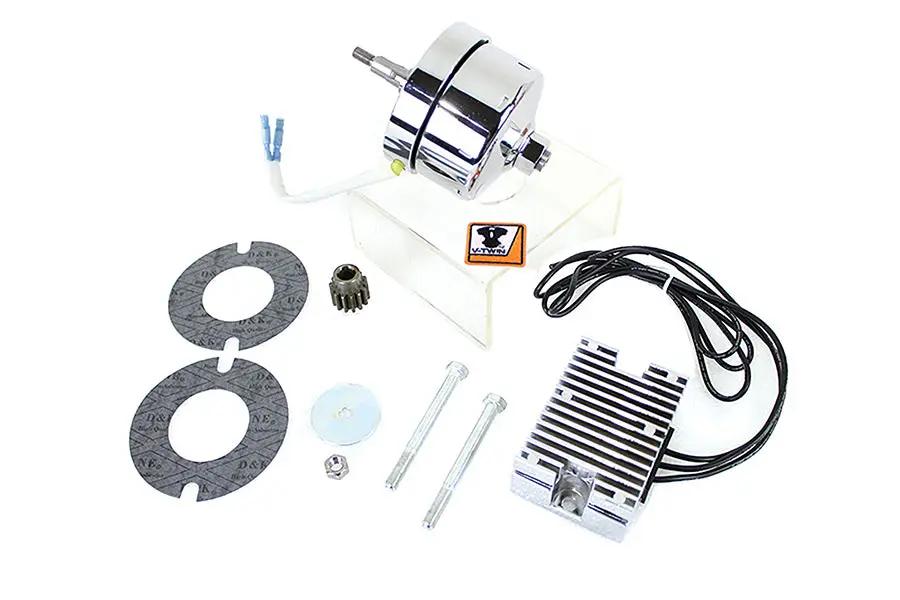 V-Twin Chrome 12 Volt Alternator Generator Conversion Kit for Harley Davidson XL (1971-1980) by V-Twin
