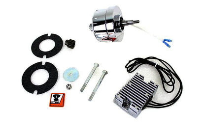 V-Twin Chrome 12 Volt Alternator Generator Conversion Kit for Harley Davidson XL (1971-1980) by V-Twin