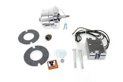 V-Twin Chrome 12 Volt Alternator Generator Conversion Kit for Harley Davidson XL (1971-1980) by V-Twin