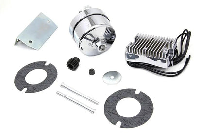 V-Twin Chrome 12 Volt Alternator Generator Conversion Kit for Harley Davidson FL Models by V-Twin