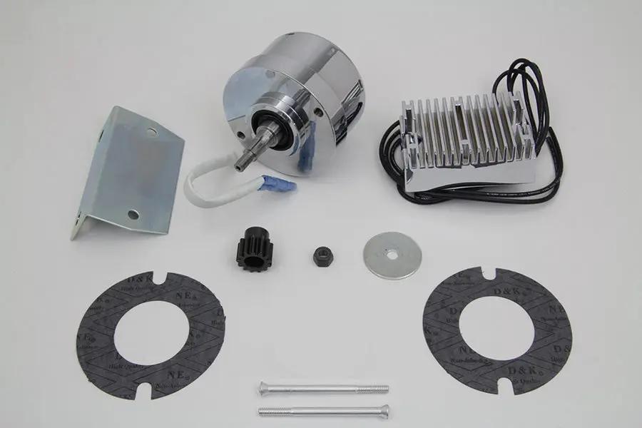 V-Twin Chrome 12 Volt Alternator Generator Conversion Kit for Harley Davidson FL Models by V-Twin