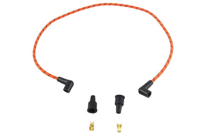 Volt Tech 7mm Braided Spark Plug Wire - 37 Inch Length, Black and Orange by Volt Tech