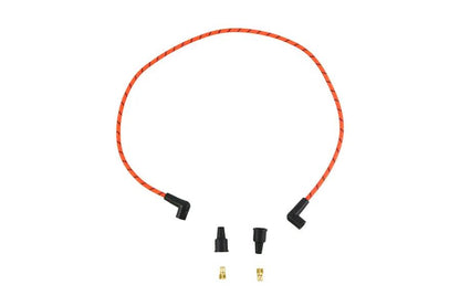 Volt Tech 7mm Braided Spark Plug Wire - 37 Inch Length, Black and Orange by Volt Tech