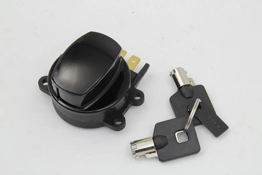 Volt Tech Hinge Ignition Switch in Gloss Black for Harley Davidson FXST (1996-2005) by Volt Tech