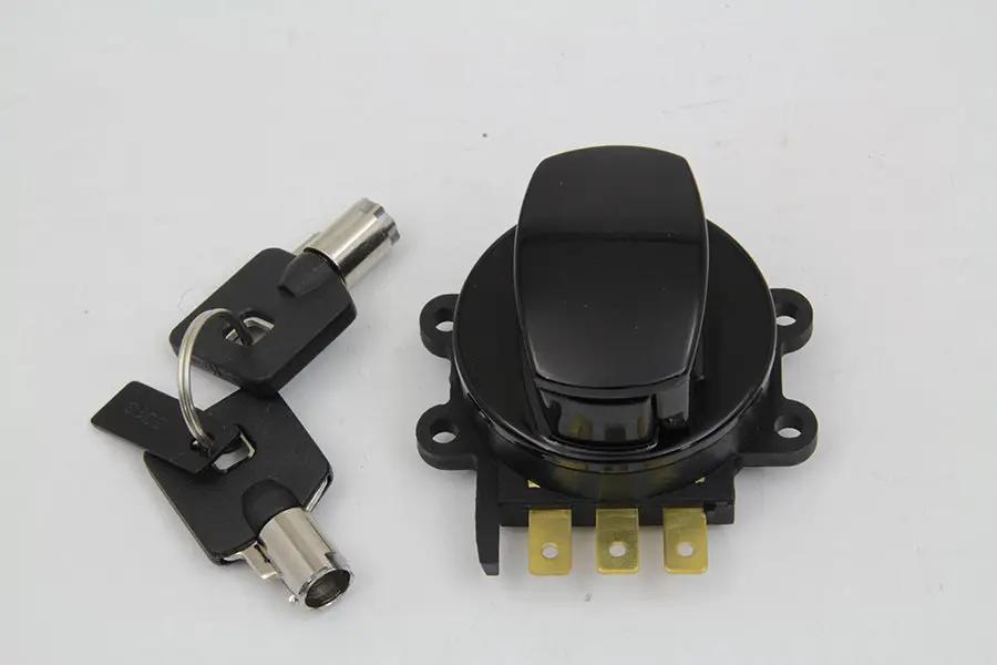 Volt Tech Hinge Ignition Switch in Gloss Black for Harley Davidson FXST (1996-2005) by Volt Tech