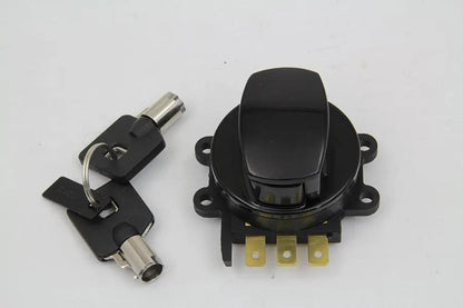 Volt Tech Hinge Ignition Switch in Gloss Black for Harley Davidson FXST (1996-2005) by Volt Tech