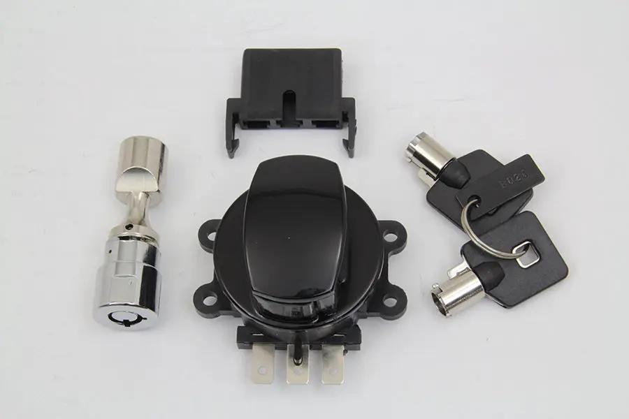 Volt Tech Hinge Ignition Switch in Gloss Black for Harley Davidson FXDWG & FXST by Volt Tech