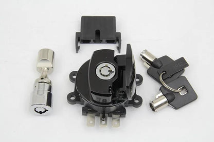 Volt Tech Hinge Ignition Switch in Gloss Black for Harley Davidson FXDWG & FXST by Volt Tech