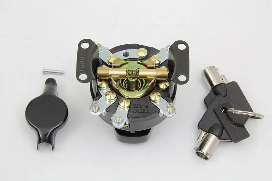 Volt Tech Fat Bob Ignition Switch with 5 Terminals for Harley Davidson FL - Gloss Black Part #21-0202PGB by Volt Tech