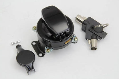 Volt Tech Fat Bob Ignition Switch with 5 Terminals for Harley Davidson FL - Gloss Black Part #21-0202PGB by Volt Tech
