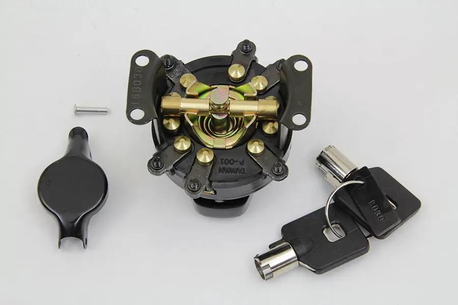 Volt Tech Hinge Ignition Switch Gloss Black Part #21-0202PAGB for Harley Davidson FLH by Volt Tech