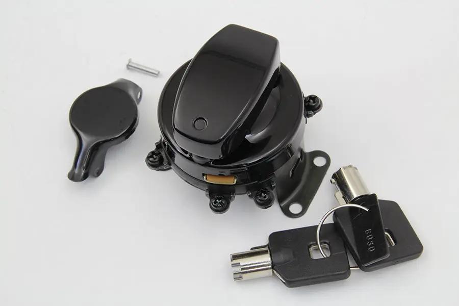 Volt Tech Hinge Ignition Switch Gloss Black Part #21-0202PAGB for Harley Davidson FLH by Volt Tech