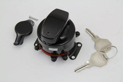 Volt Tech Heavy Duty Electronic Ignition Switch for Harley Davidson FL - Gloss Black, Part 21-0202AEGB by Volt Tech