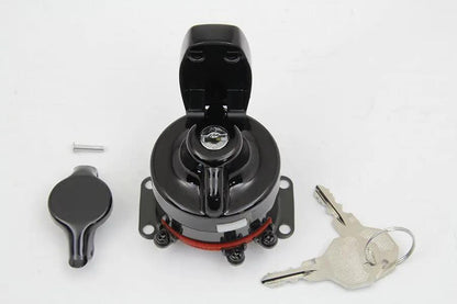 Volt Tech Heavy Duty Electronic Ignition Switch for Harley Davidson FL - Gloss Black, Part 21-0202AEGB by Volt Tech
