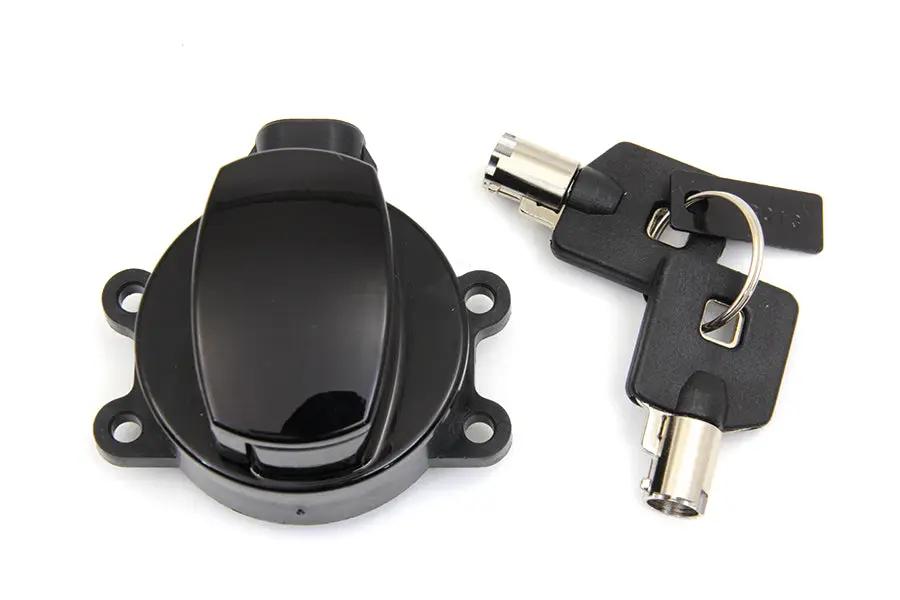 Volt Tech E21-0214GB Ignition Key Switch Gloss Black for Harley Davidson FXST by Volt Tech