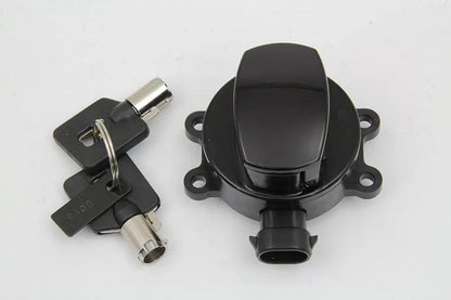 Volt Tech E21-0214GB Ignition Key Switch Gloss Black for Harley Davidson FXST by Volt Tech