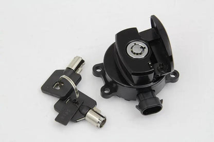 Volt Tech E21-0214GB Ignition Key Switch Gloss Black for Harley Davidson FXST by Volt Tech